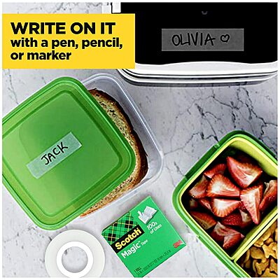 SCOTCH Magic Tape, Invisible, Matte-Finish, 3/4 in. x 1000 in.