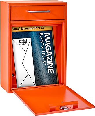 Mail Boss High Security Locking Wall-Mount Mail Drop Box