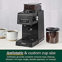 Cuisinart Espresso & Coffee Conical Burr Grinder, Black