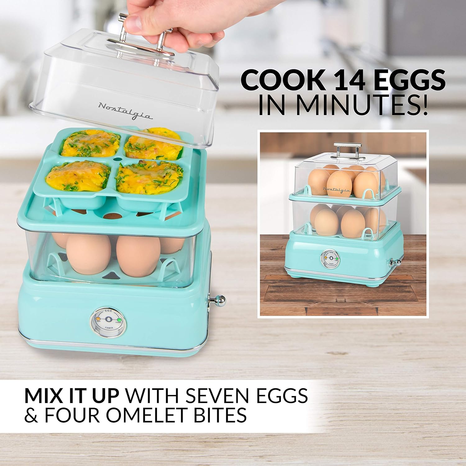Nostalgia Retro Electric Egg Cooker