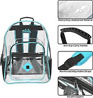 Trailmaker Clear Waterproof Stadium-Approved Backpack with Water Bottle Holder