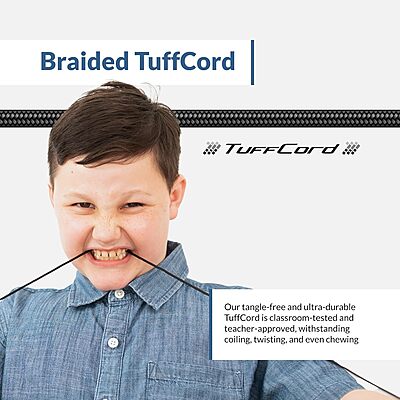 Cyber Acoustics Stereo USB Headset (AC-6012), Unidirectional Microphone with Flexible Boom for PC & Mac