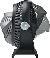 LASKO Breeze Machine 10-inch Pivoting Desk/Table Fan, 2-Speed, Portable Plug-In