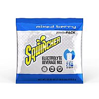 Sqwincher Powder Pack | Mixed Berry Flavored | Low Calorie | Low Sodium | Electrolyte Replenishment Hydration Drink Mix | Just Add to 2.5 Galons of Water | 23.83 oz Packet (Pack of 32)