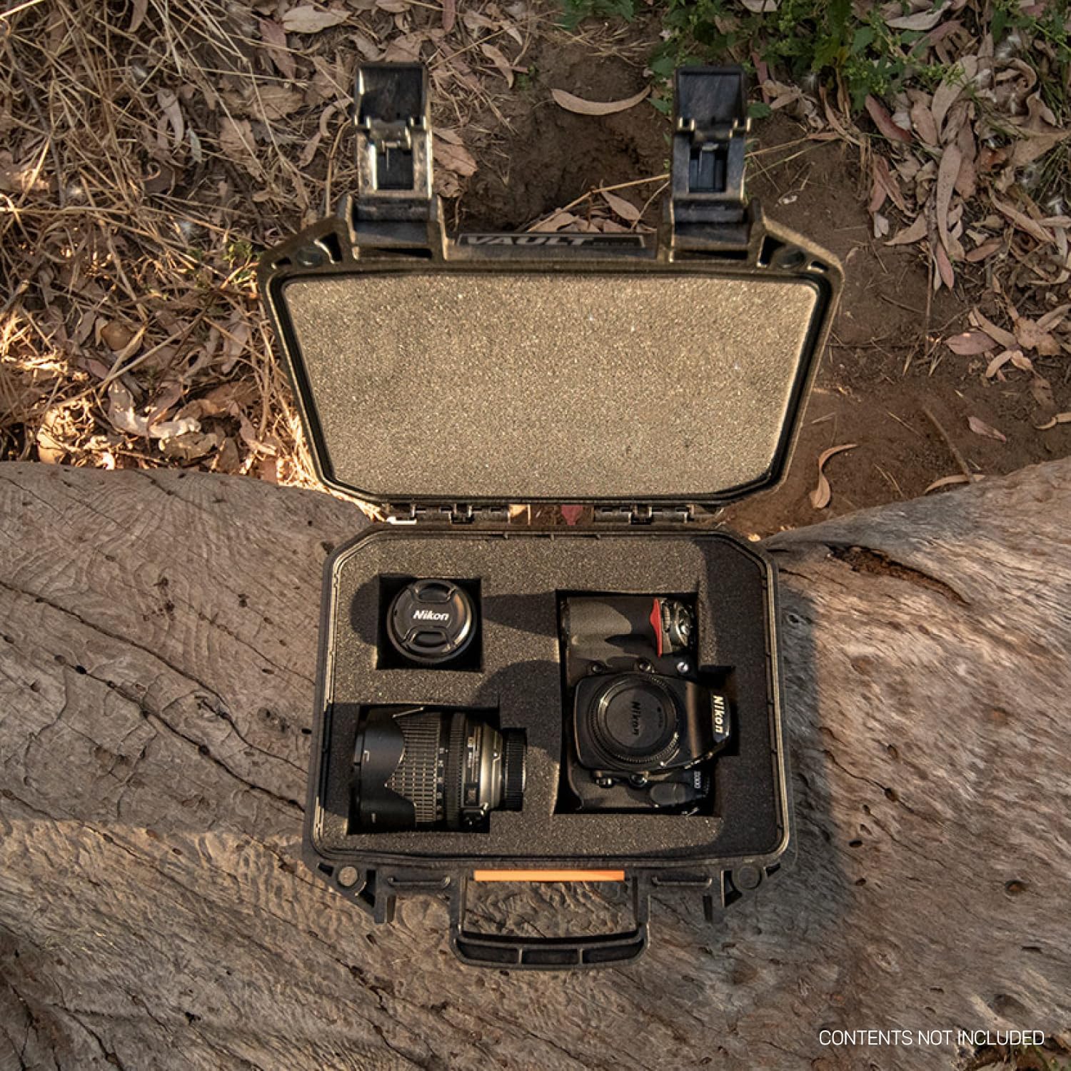 Pelican Vault V100 Hard Case with Foam - Small Pistol & Camera, 12.28 x 12.03 x 5.16 in, Black