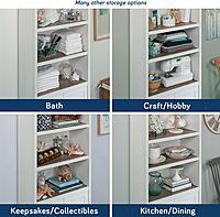 SAUDER Cottage Road 72in Library Bookcase with Doors and Adjustable Shelves