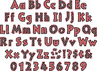 Barker Creek Letter Pop-Outs, 4" Dots, Multicolor Designer Letters for Bulletin Boards, Breakrooms, Reception Areas, Signs, Displays, and More! 4 ", 255 Characters per Set (1702)