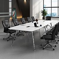 Boss Office Products Ergonomic High-Back LeatherPlus Executive Chair, Black