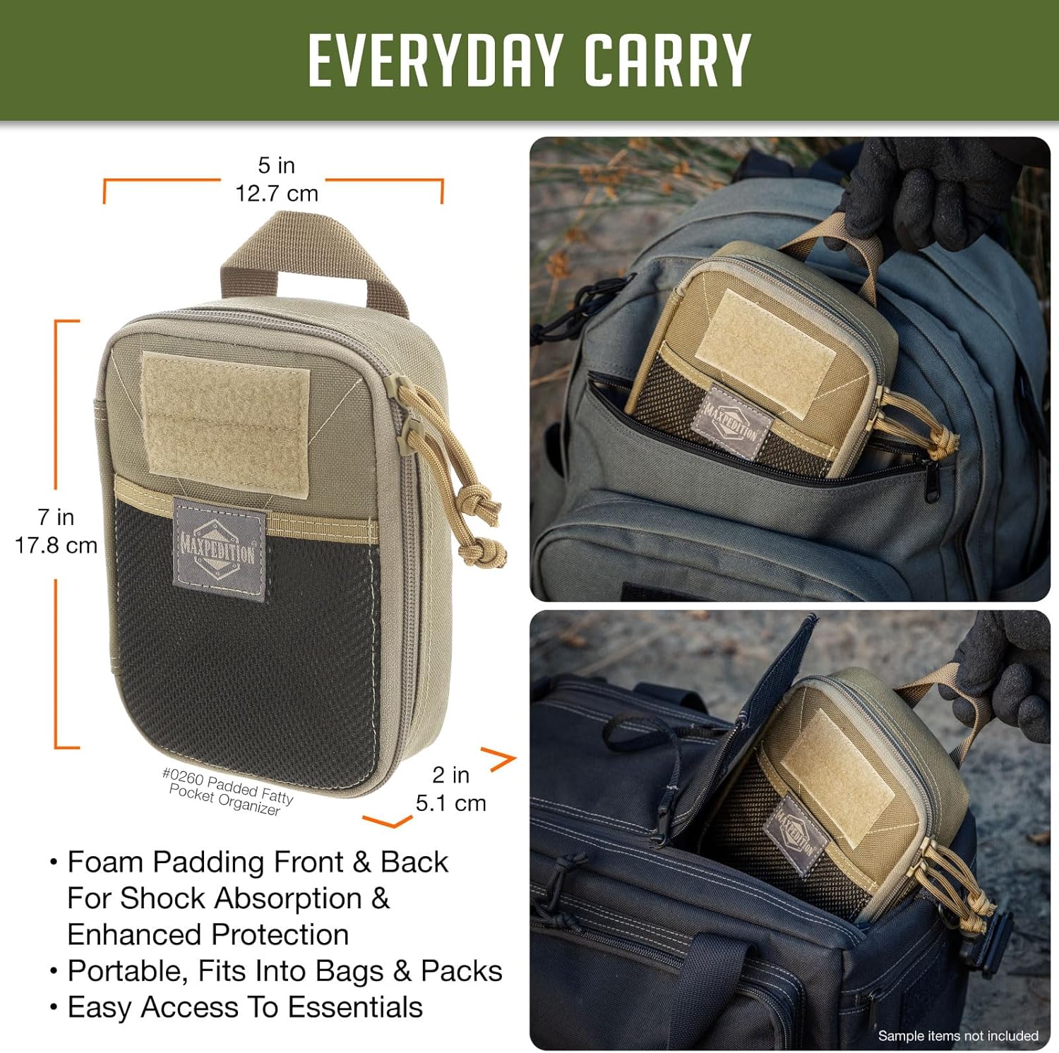 MAXPEDITION Padded Fatty Pocket Organizer EDC Pouch
