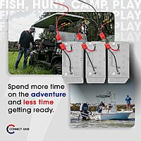 36V Trolling Motor Connection Kit RCE36VBCHK | Series Connection for 12V Batteries with Onboard Battery Charger | Powers any