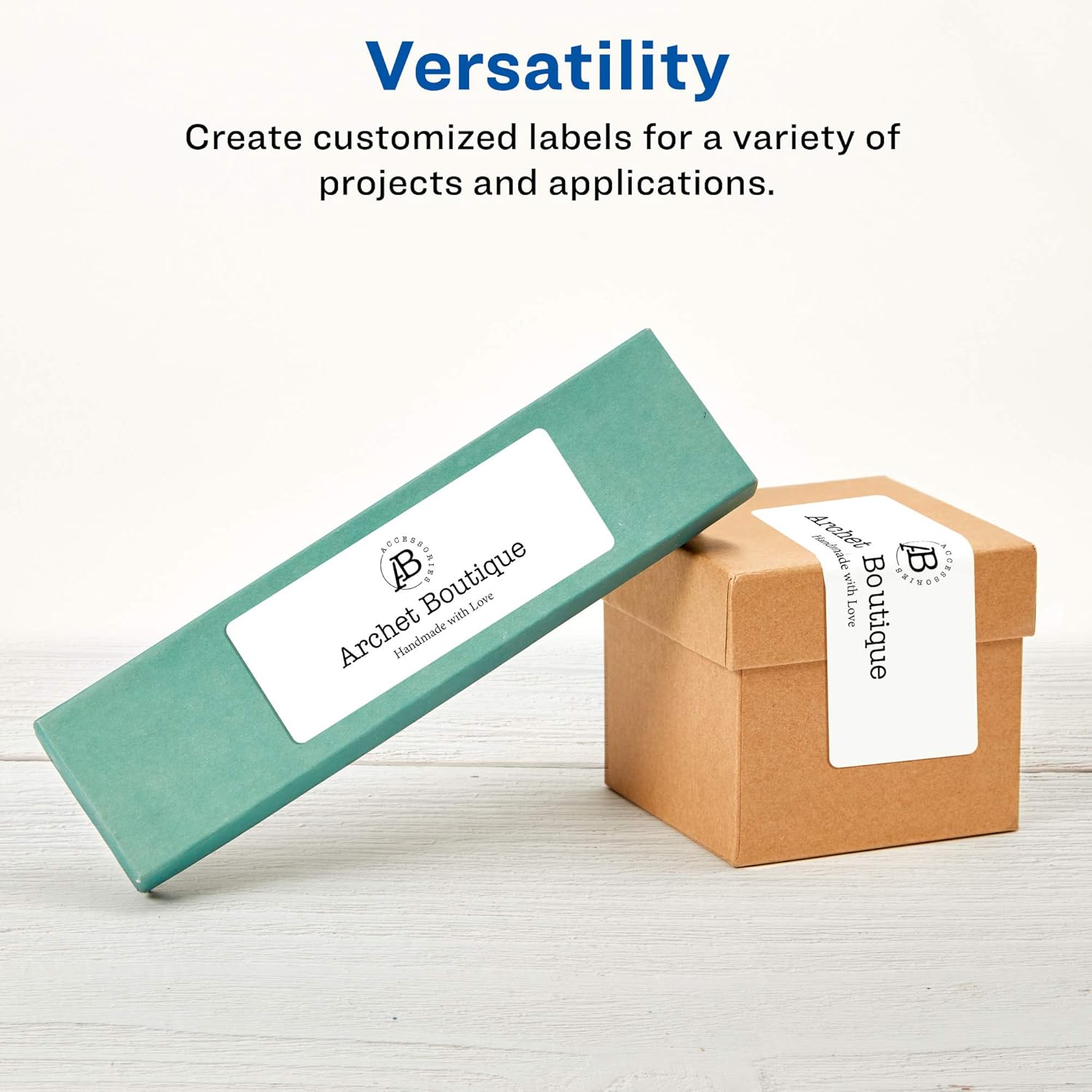 Avery Matte White Rectangle Labels, Sure Feed Technology, 5/8" x 3"