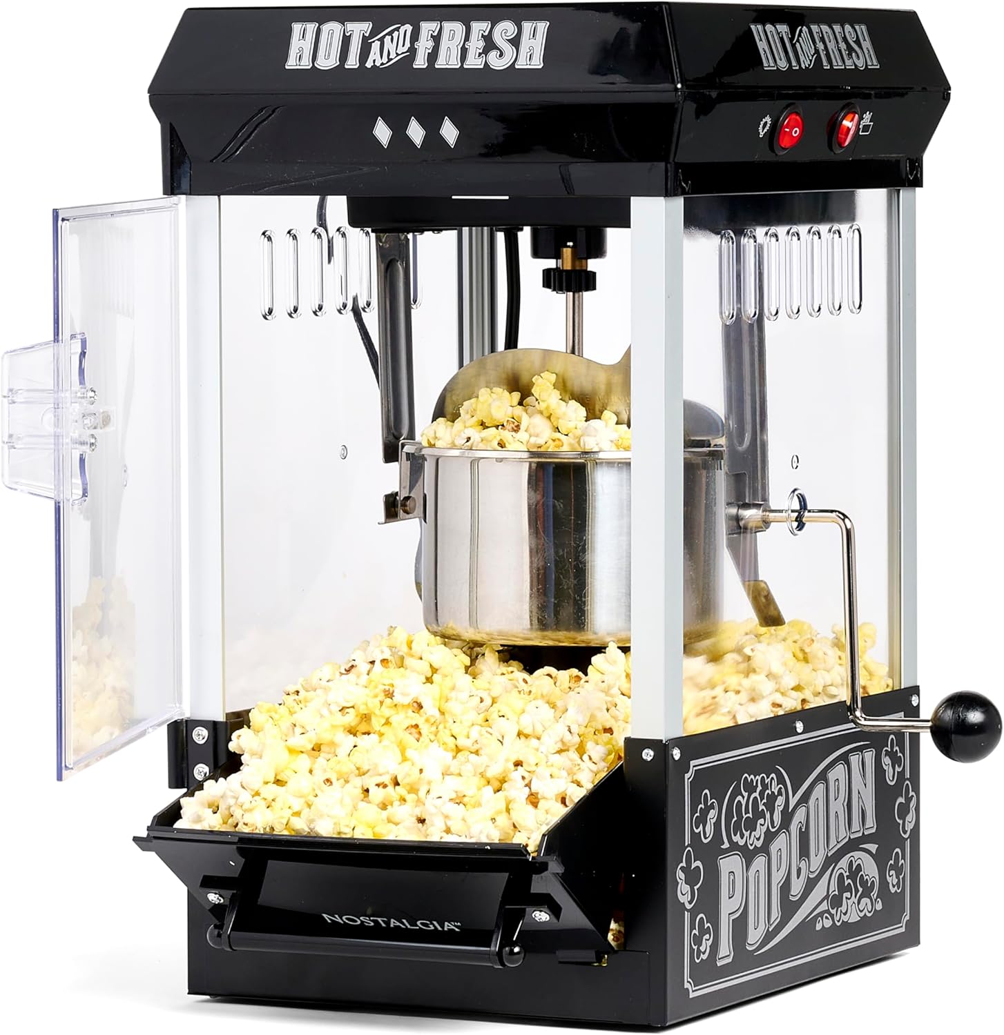 Nostalgia Popcorn Maker Machine - Professional Vintage Movie Theater Style
