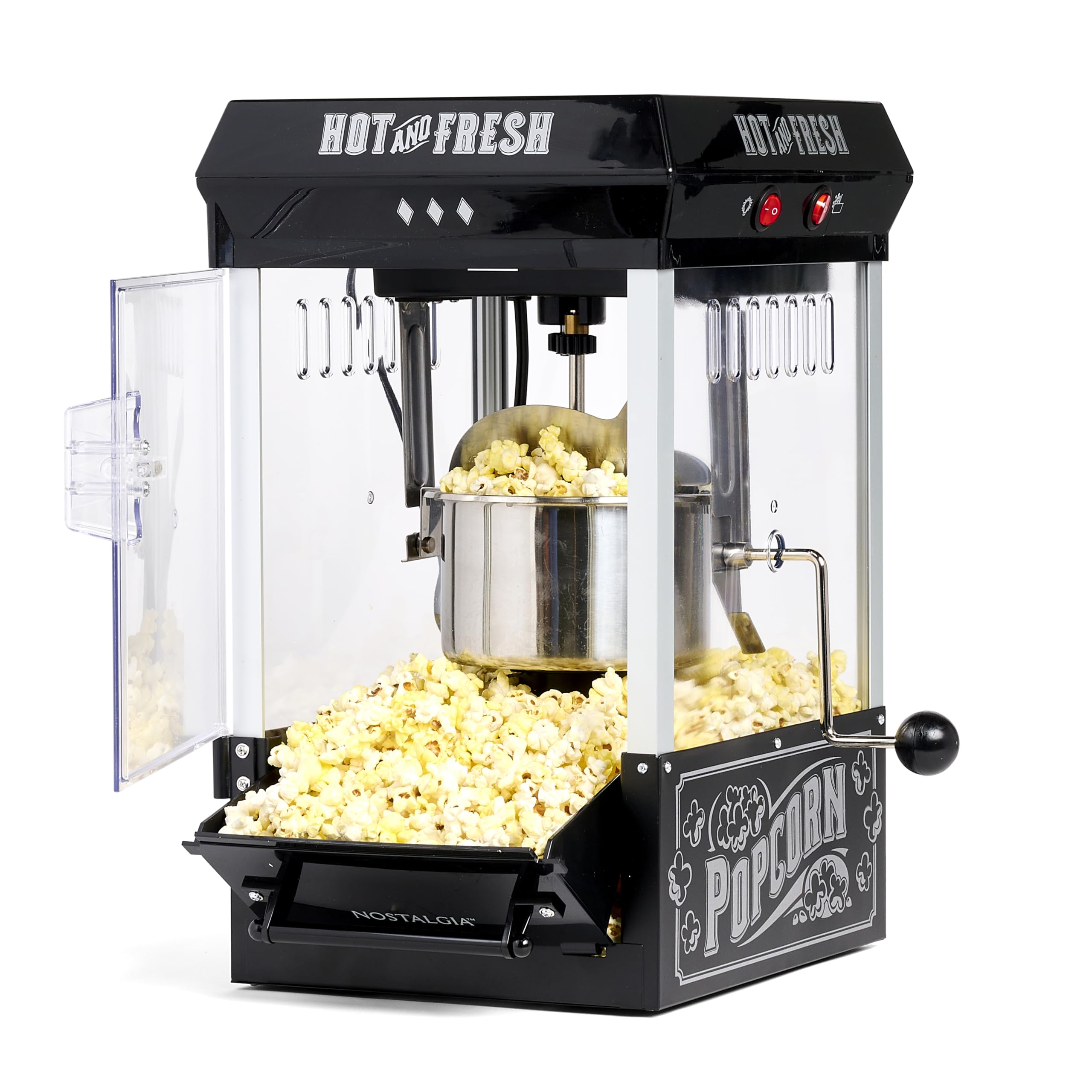 Nostalgia Popcorn Maker Machine - Professional Vintage Movie Theater Style