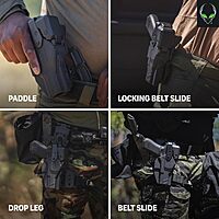 ALIEN GEAR Rapid Force Level 3 Duty Holster — Right Hand — Optic-Ready Mid Ride Belt Slide