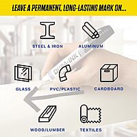 Markal Dura-Ink 200 Jumbo Chisel Permanent Ink Marker