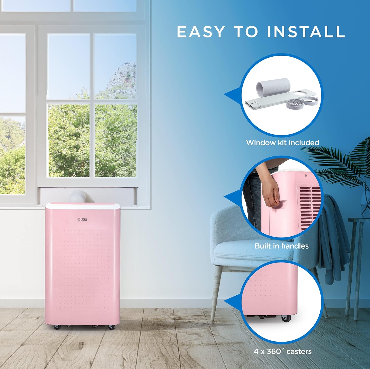 COMMERCIAL COOL Portable Air Conditioner, Dehumidifier & Fan