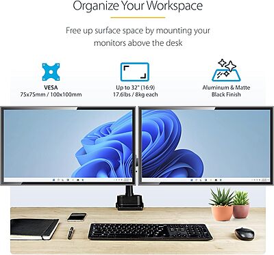 StarTech.com Desk Mount Monitor Arm (VESA 75/100)