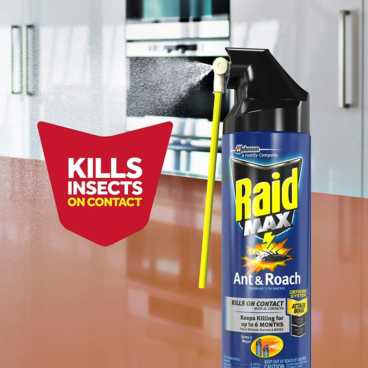 Raid Max Ant & Roach Aerosol Spray 14.50 oz (Pack of 3)