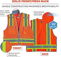Ergodyne GloWear 8254HDZ Class 2 Heavy-Duty Surveyors Vest