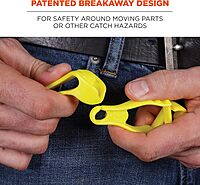 Ergodyne Squids 3405 Glove Clip Holder with Belt Clip, Lime (Pack of 2)