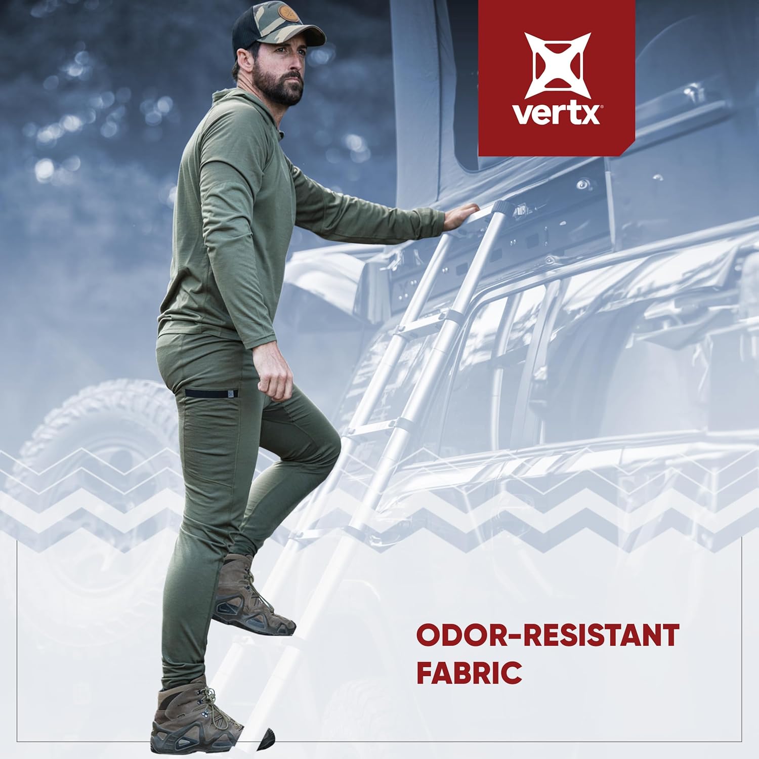 VERTX Mens Merino Wool Base Layer Pants