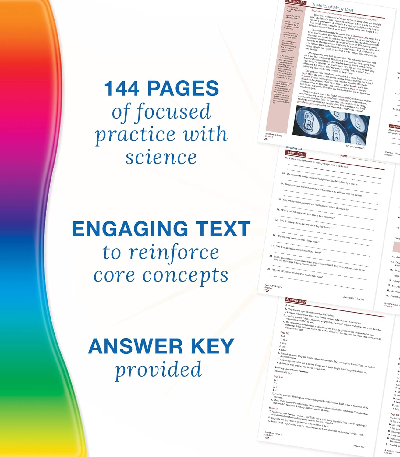 Spectrum Science 4th Grade Workbooks, Focused Practice to Support Science literacy