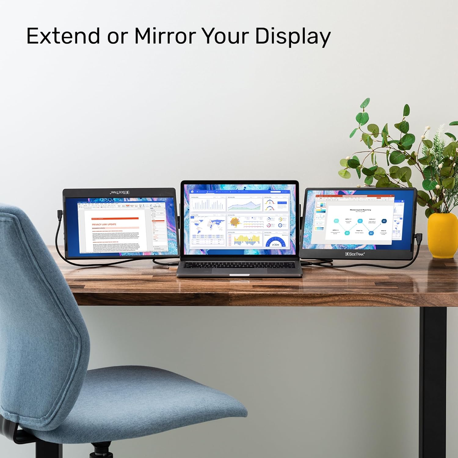 SideTrak Swivel 12.5" Portable Full HD Monitor for Laptop