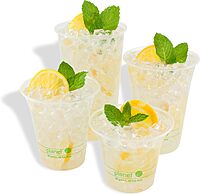 StalkMarket Planet+ Compostable Cold Cups, 9 Oz, Clear, Pack Of 1,000 Cups