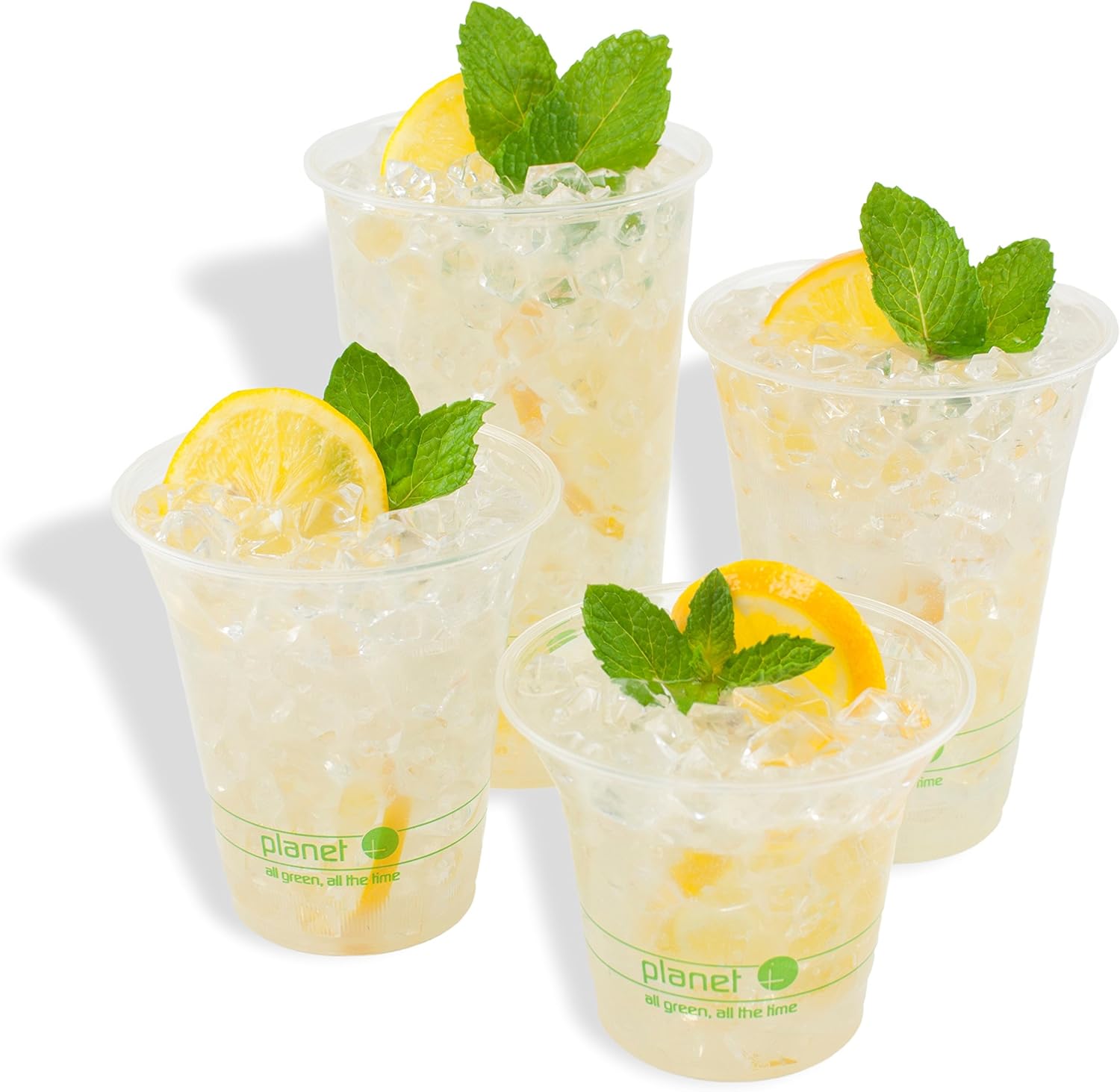 Planet + 100% Compostable PLA Clear Cold Cup, 20-Ounce, 1000-Count Case