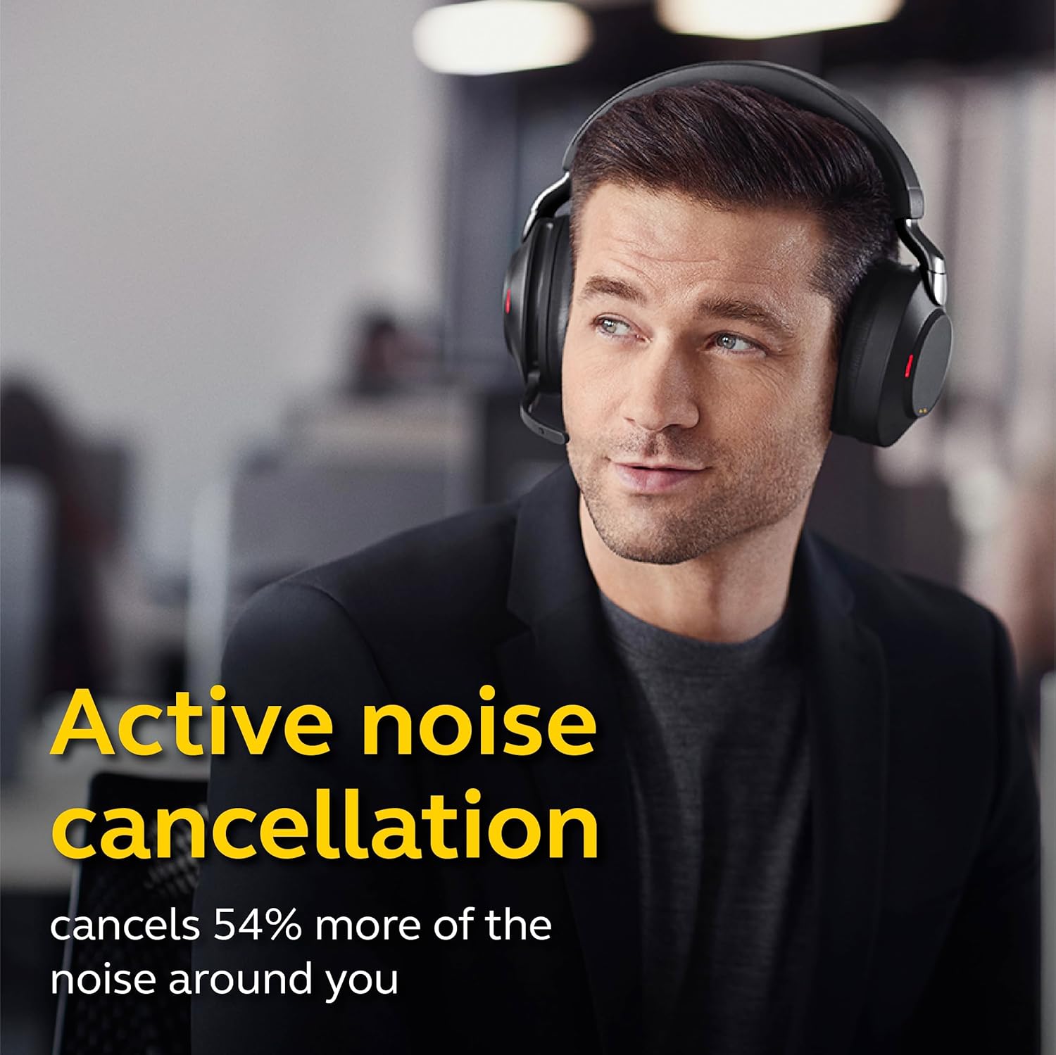 Jabra Evolve2 85 Wireless Over-Ear Headset – ANC, UC/Teams Certified