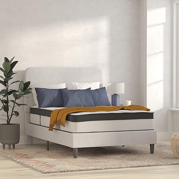 FLASH FURNITURE Capri Comfortable Sleep 12" Hybrid Pocket Spring and Foam Mattress in a Box
