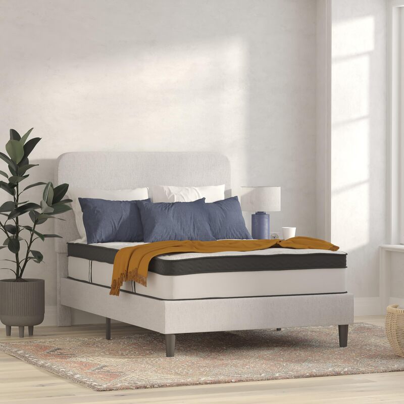 FLASH FURNITURE Capri Comfortable Sleep 12" Hybrid Pocket Spring and Foam Mattress in a Box