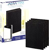 Fellowes Carbon Filters for AeraMax Air Purifiers - 4 Pack (9324201),Black, 16.1" x 12.4" x 0.2"