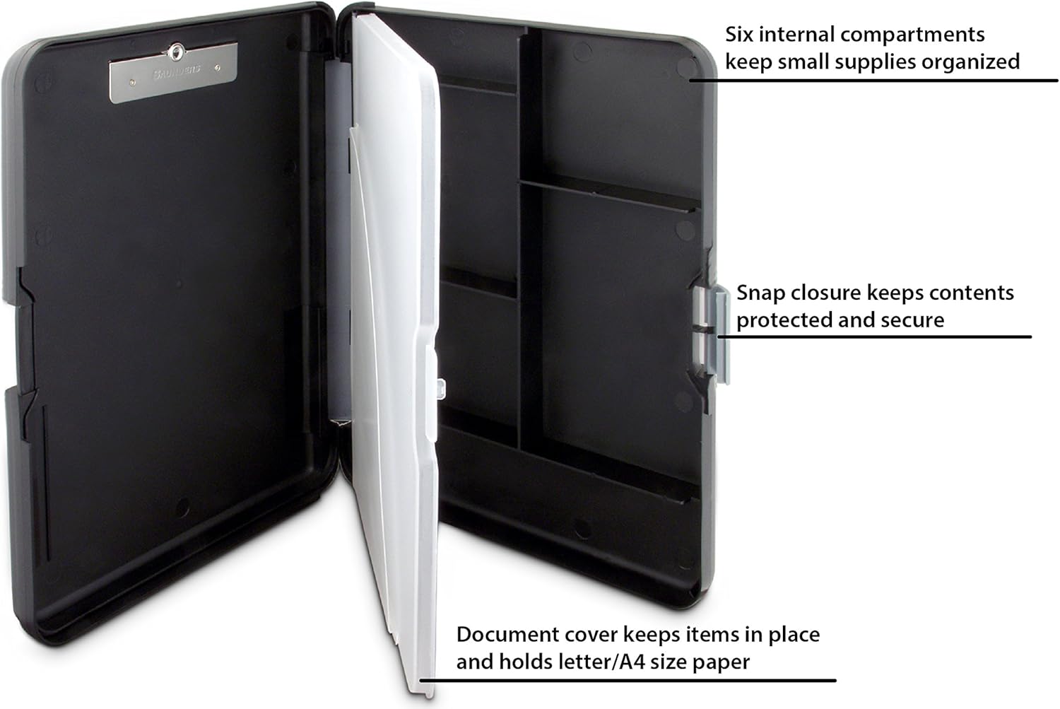 SAUNDERS WorkMate II Plastic Storage Clipboard