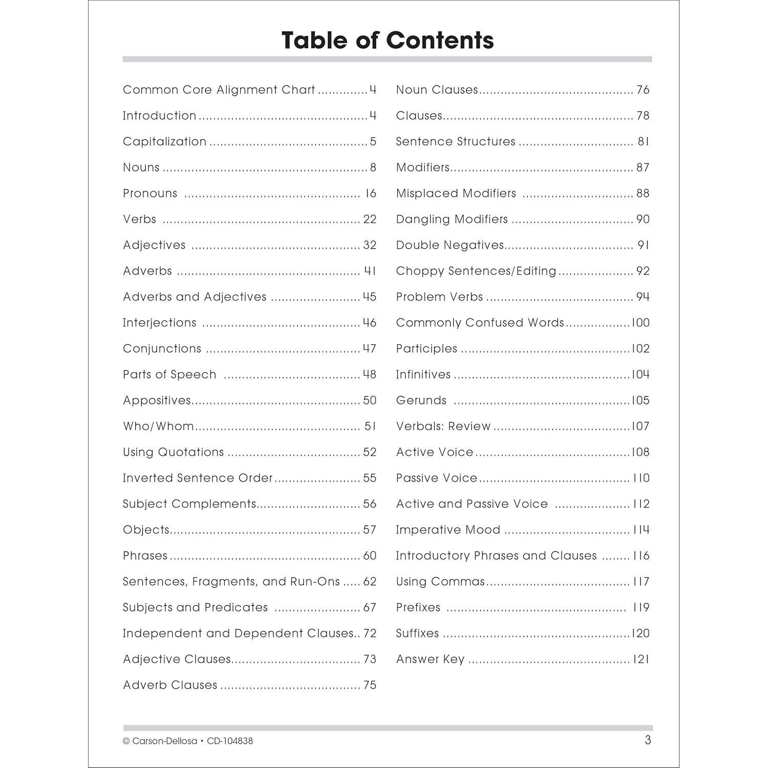 Carson Dellosa | The 100 Series: Grammar Workbook Grades 7-8, Language Arts, 128pgs (Volume 11)