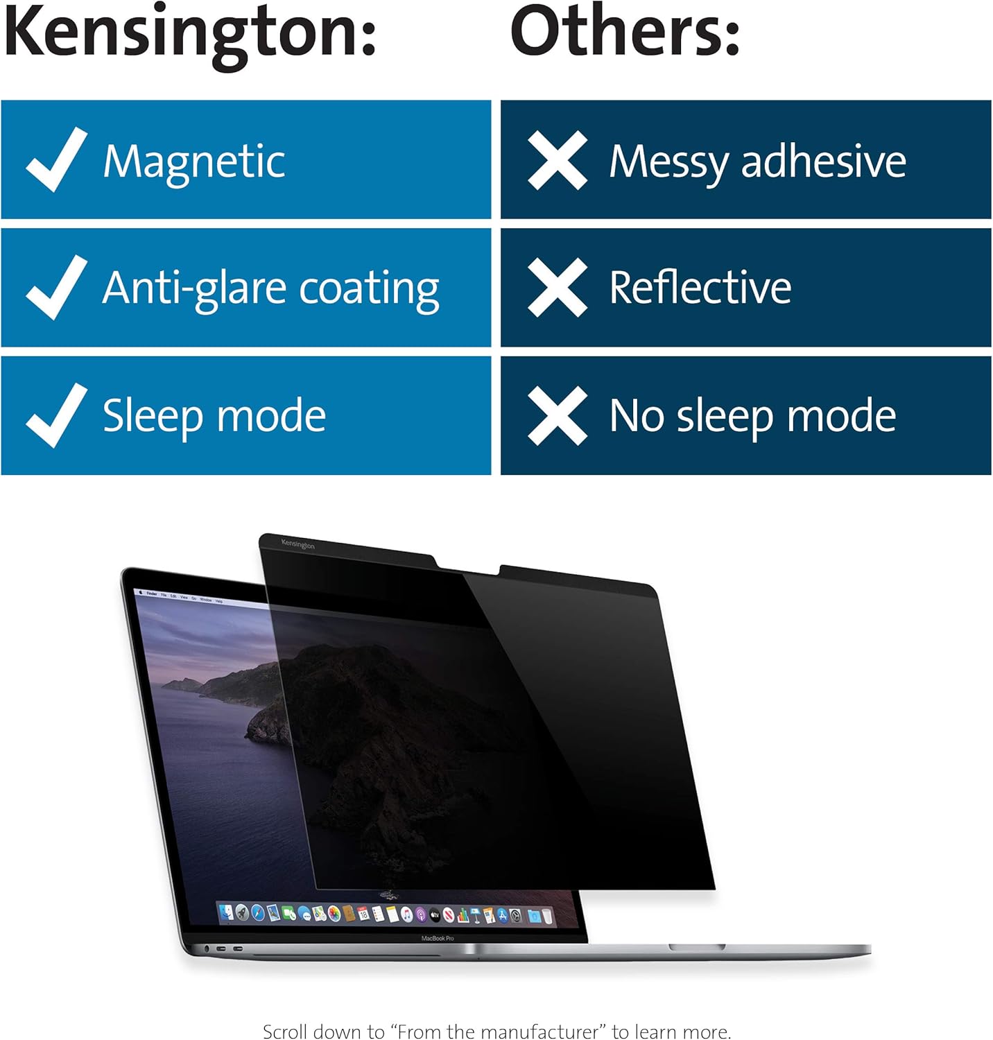 Kensington MagPro Magnetic Laptop Privacy Screen