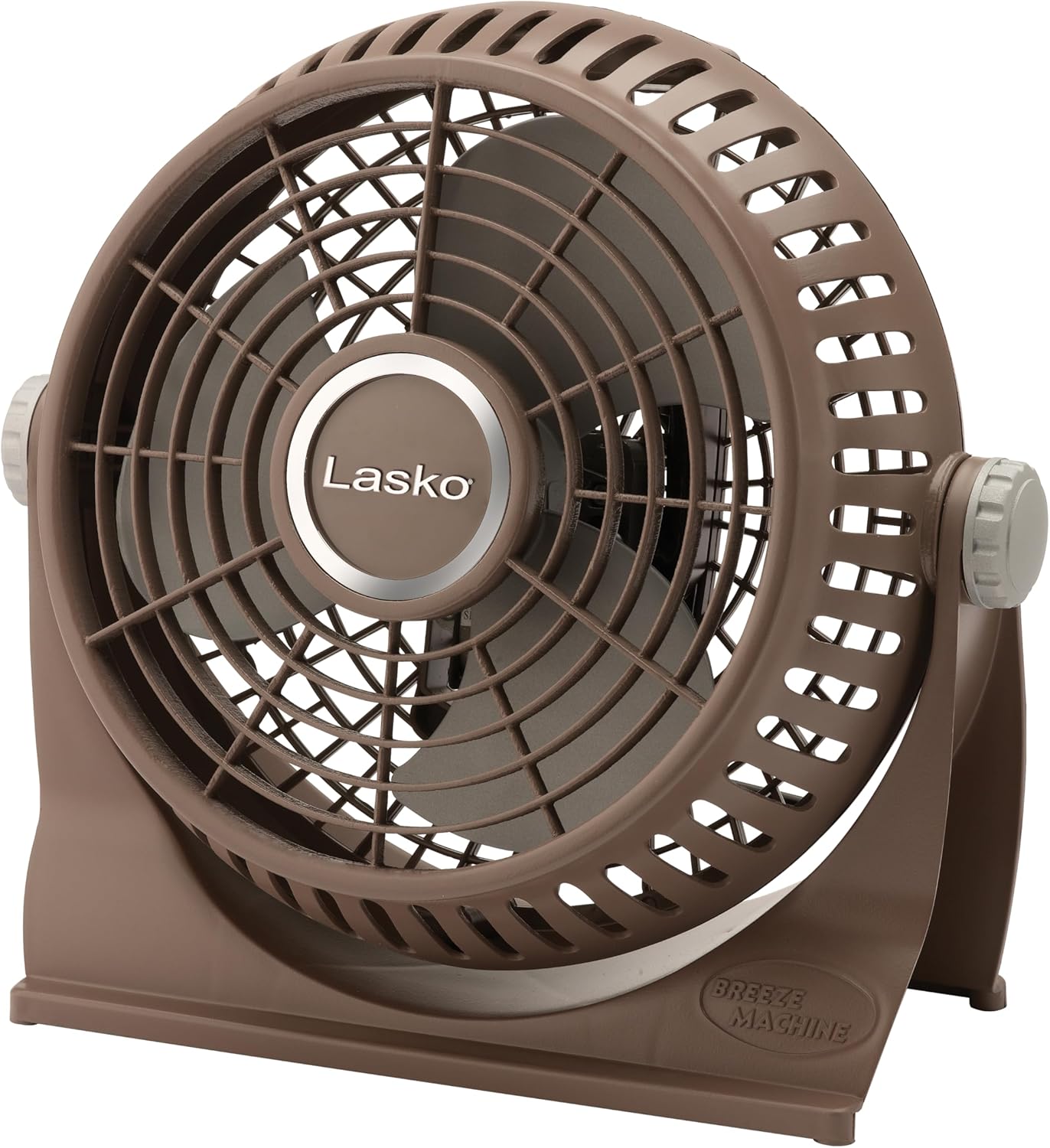 LASKO Breeze Machine 10-inch Pivoting Desk/Table Fan, 2-Speed, Portable Plug-In