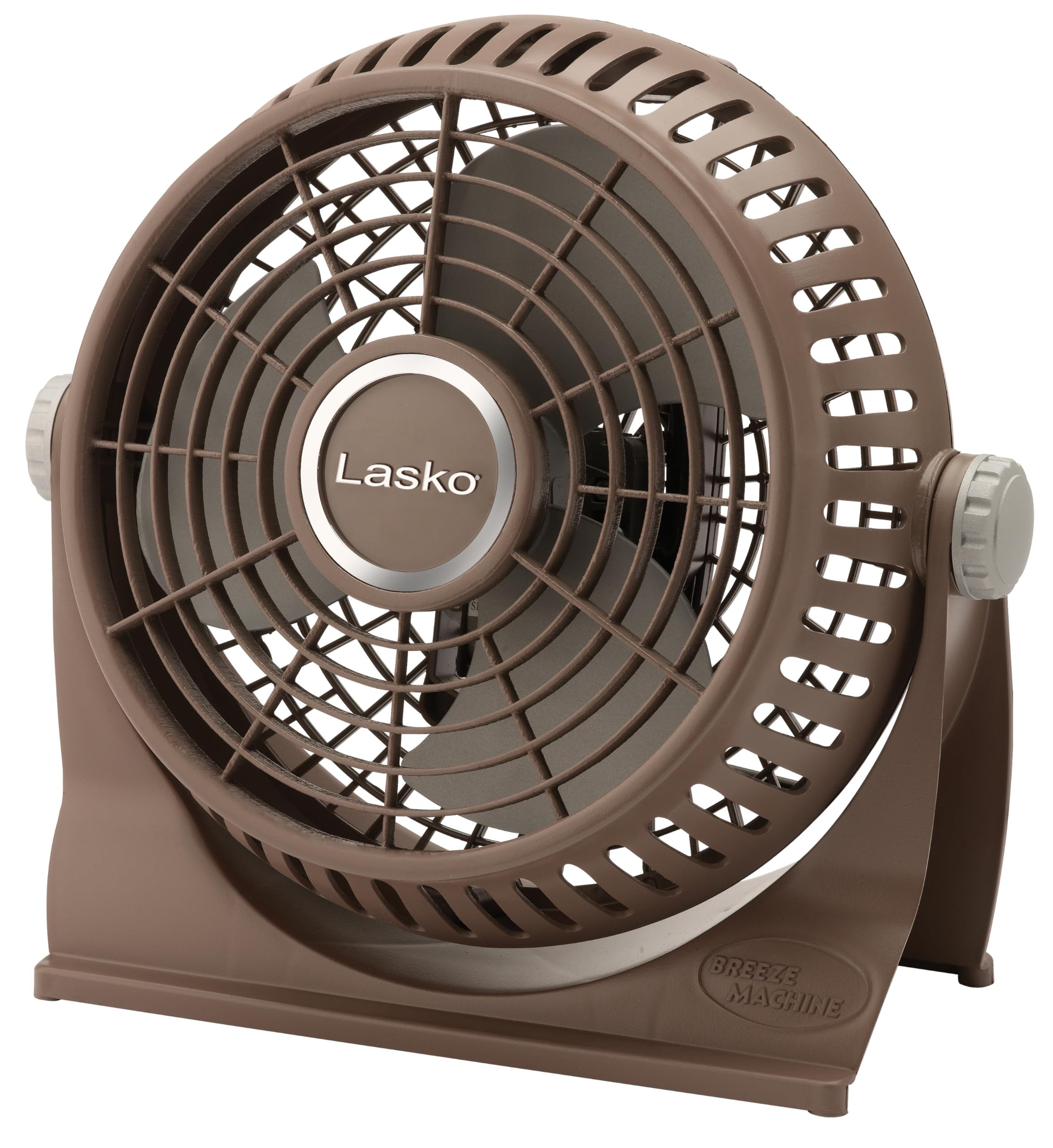 LASKO Breeze Machine 10-inch Pivoting Desk/Table Fan, 2-Speed, Portable Plug-In