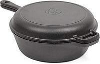 COMMERCIAL CHEF 3-Quart Dutch Oven with Skillet Lid