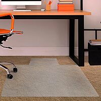 Floortex® Advantagemat® Vinyl Lipped Chair Mat for Carpets up to 3/8" - 36" x 48"