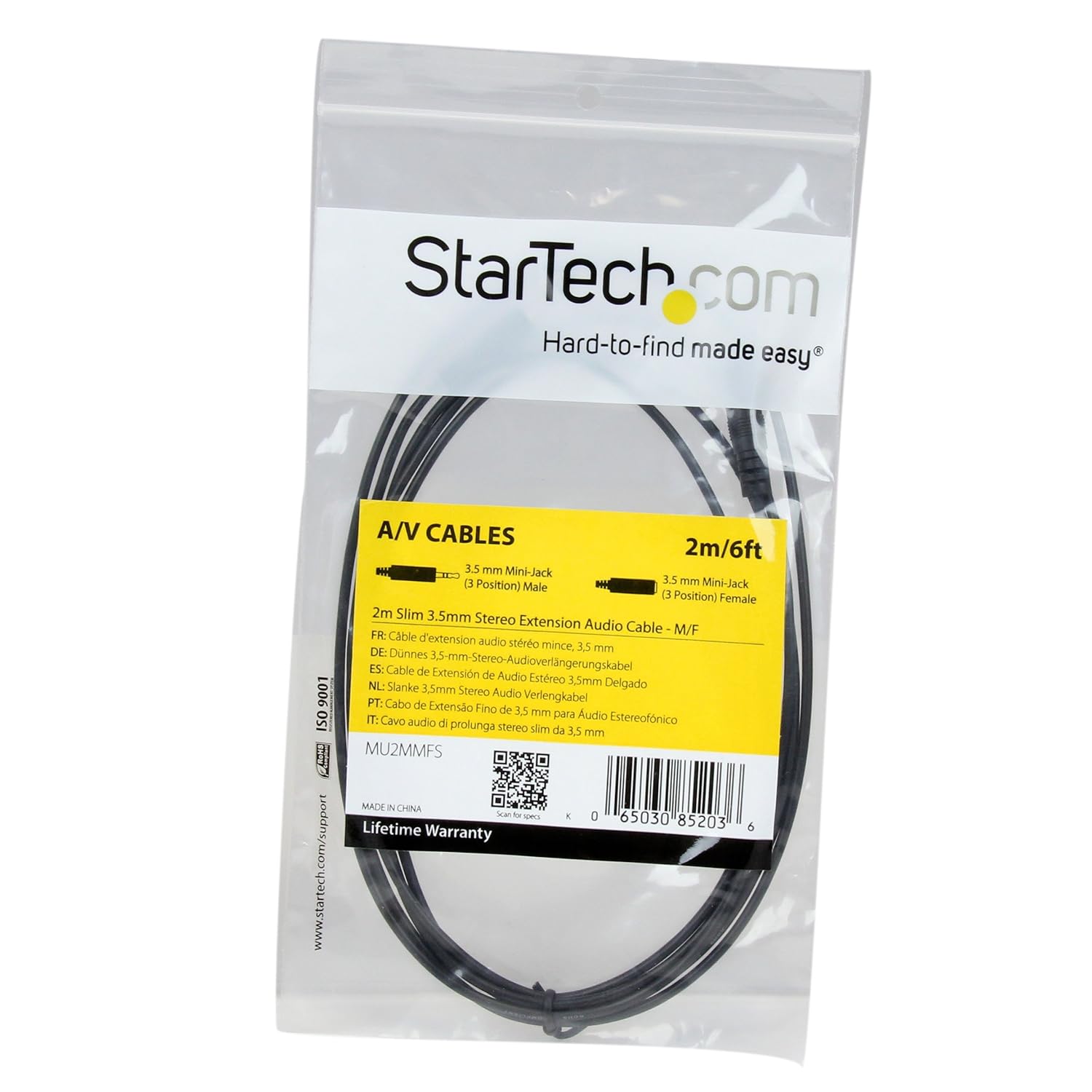 StarTech.com 3.5mm Stereo Extension Audio Cable (Male/Female)