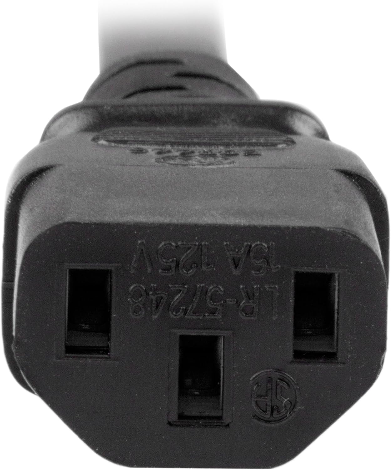 StarTech.com 3ft (1m) Heavy Duty Extension Cord, IEC 320 C13 to IEC 320 C20 Black Extension Cord, 15A 125V, 14AWG