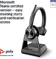 Poly Savi 7310-M Ultra-Secure Wireless DECT Headset System - Microsoft Teams Certified Version