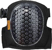 Ergodyne ProFlex 367 Professional Knee Pads, Protective Round Cap, Lightweight Gel Padded Technology, Adjustable Straps, Black