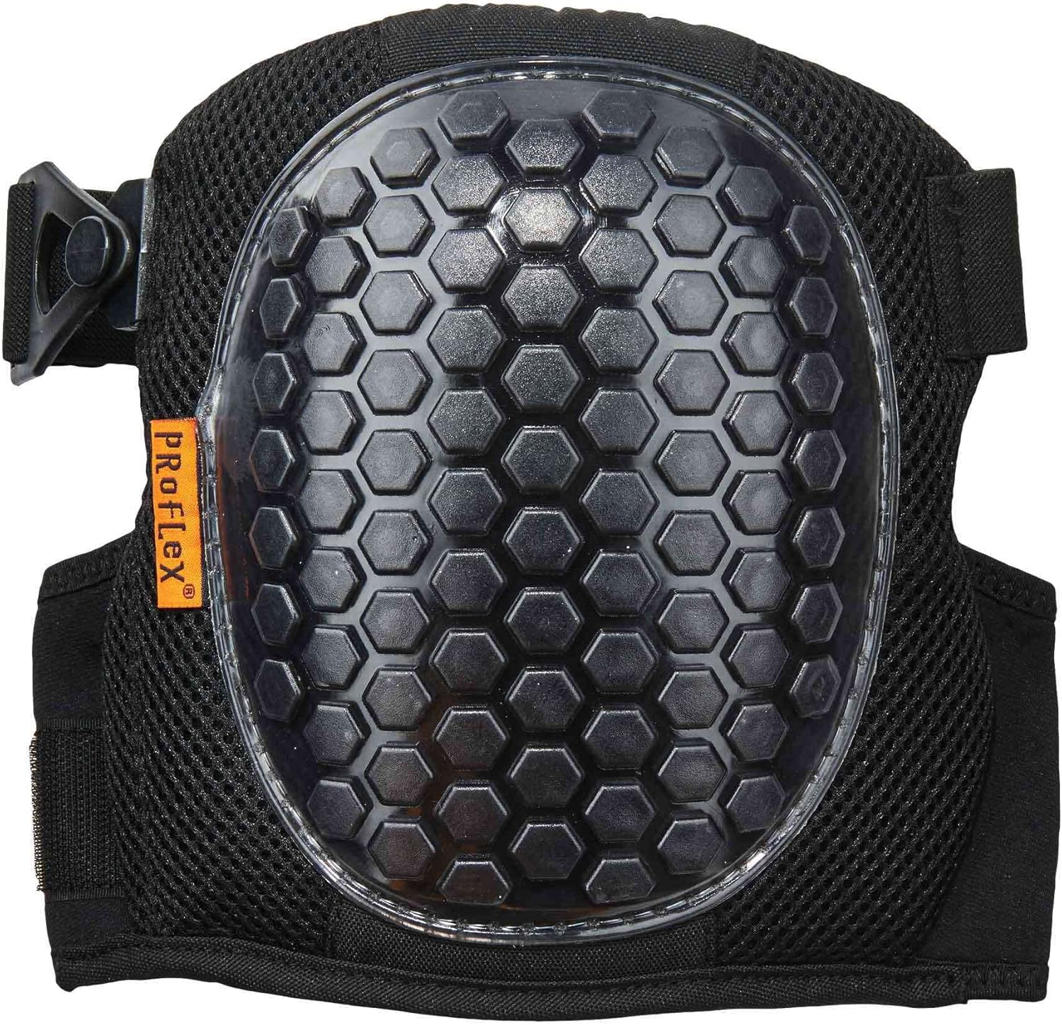 Ergodyne ProFlex 367 Professional Knee Pads, Protective Round Cap, Lightweight Gel Padded Technology, Adjustable Straps