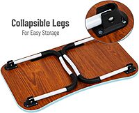 Mind Reader Lap Desk Laptop Stand Bed Tray Folding Legs Portable MDF