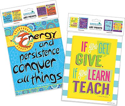 Barker Creek Art Prints Set of 8, I Belive in You, Inspirational Art Prints with a Motivational Theme, 8" x 10", Suitable for Framing, Set of 8 (4189)