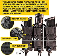 High Speed Gear Pistol TACO Single Magazine Pouch, MOLLE