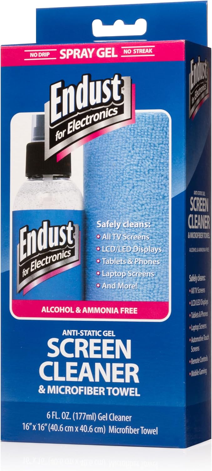 Endust for Electronics 6oz LCD/Plasma Cleaning Gel and Micro Fiber Towel 1-Pack