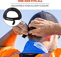 Ergodyne Standard Performance Cooling Baseball Hat, Black